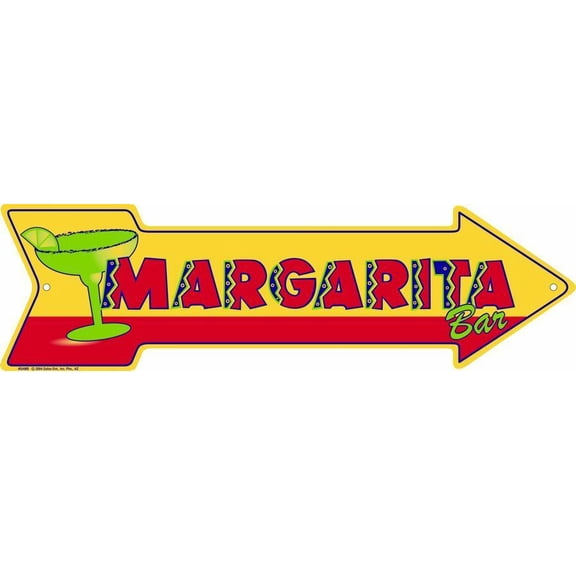 Signs 4 Fun Margarita Bar Tin Sign - 20x6, Multi-color
