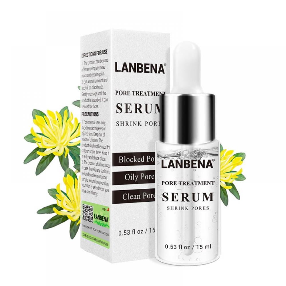 Angmile Serum Shrink Pores Get Rid of Blackheads Whiteheads Acne Vitamin C Pore Treatment Remove Blackheads Acne Facial Serum Skin Care