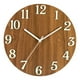 thumbnail image 4 of Reloj de pared luminoso Reloj de pared de madera creativo Gran función luminosa Números y manecillas Silencioso Sin vidrio Redondo Decorativo para Soledad Reloj de pared, 4 of 10