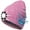 Pink, variant on Viworld Unisex Bluetooth Beanie Hat with Light, 4 LED USB Rechargeable Wireless Headphones Speakers Caps for Men Women Winter Gifts, Black