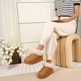 thumbnail image 3 of Women’s Winter House Slippers Fleece Lined Faux Fur Slip-On with Supportive Memory Foam Sole, 3 of 6