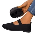 thumbnail image 5 of YHAJDS Fashion Shoes for Women Plus Size Solid Color Knit Mesh Breathable Slip On Casual Summer Flats, 5 of 8