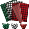 120 Sheets Christmas Tissue Paper Buffalo Plaid Wrapping Paper Red Green White Black Gift Wrapping Premium Art Paper Crafts for Home DIY Gift Bags New Year Decor, 14 x 20inch, Pack of 120