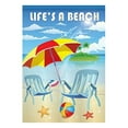 thumbnail image 2 of Breeze Decor 06057 Summer Lifes a Beach 2-Sided Vertical Impression House Flag - 28 x 40 in., 2 of 2