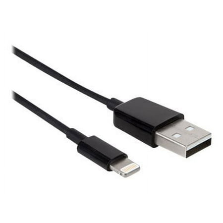 UPC: 0841280152429 | AXIOM LIGHTNING TO USB-A M/M ADAPTER CABLE – BLACK 3FT AXIOM LIGHTNING TO USB-A