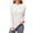 White, variant on Fancyglim Womens Tops Long Sleeve Textured T Shirts Casual Crewneck Blouses Black 2XL