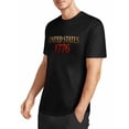 thumbnail image 3 of USPEED United States 1776 Minimalist Patriotic Text Graphic T-Shirt, Classic USA Independence 4th of July Short Sleeve Crewneck Casual Top for Men Women, 3 of 4
