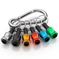 thumbnail image 1 of MesaSe 6PCS 1/4 ”Drill Bits Holder Keychain   Light-weight Quick-change Extension  For Impact Driver Sliver, 1 of 9