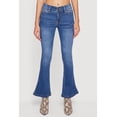 thumbnail image 4 of Women's Mid Rise Stretchy Carpenter Flare Leg Jeans, 4 of 5