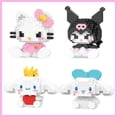 thumbnail image 2 of Sanrio-bloques de construcción de Hello Kitty para niños, My Melody, Cinnamoroll, pompurin, Kuromi, figuras de dibujos animados, juguetes de bloques, 2 of 3