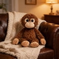 thumbnail image 5 of Cute Monkey Plush Doll Pillow, Soft Skin-Friendly High-Elastic Stuffed Rag Toy, Adorable Big Eyes Healing Sleep Companion for Childs Girls Birthday Christmas Festival Gift Home Car Decor, 5 of 8