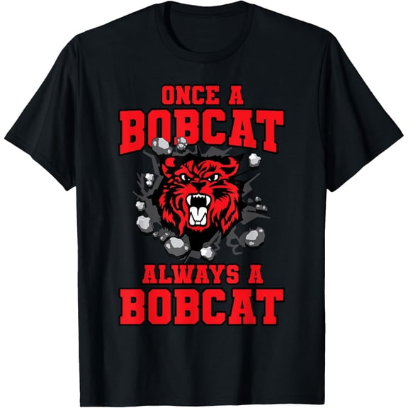 Always A Bobcat Back To School Spirit R Kids Boys Girls T-shirt