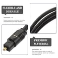 thumbnail image 3 of TABLZONE 2Pcs Digital Optical Audio Cable Black Square Interface for Game Console and Audio Devices, 3 of 8