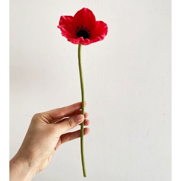 15 Miniature Poppies - Artificial Flowers, Fake Flowers, Home Decor, Artificial Plants