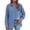 Light Blue, variant on Babysbule Women's Crinkled Gauze Button Down Shirt, Long Sleeve Turn-Down Collar Loose Fit Blouse for Casual Daily & Office Wear