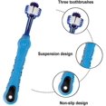 thumbnail image 2 of Hweilai 3pcs Pet Toothbrush, Three-headed Pet Toothbrush, Dog Toothbrush, 2 of 5