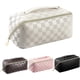 thumbnail image 1 of Makeup Bag - Large Capacity Travel Cosmetic Bag for Women, Washable Waterproof Beauty Zipper Makeup Organizer PU Leather, White, 1 of 4