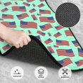 thumbnail image 3 of Naloa Usa Flag Car Foot Mat Set of 4 Pieces - Universal Floor Liner Neoprene Full Set Floor Mats for Cars Trucks SUV, 3 of 7