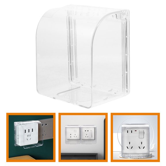 OATIPHO Transparent Bathroom Outlet Cover Water Resistant Splash Proof Socket Protector for Indoor Outdoor Use