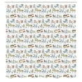 thumbnail image 3 of Ambesonne Retro Shower Curtain, Cartoon Village Animals, 69"Wx70"L, Yellow Beige, 3 of 5