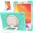 thumbnail image 2 of Funda con soporte de anillo ajustable para iPad de 9,7 pulgadas (2018) con correa para el hombro, gran soporte de anillo ajustable, protección contra golpes., 2 of 5
