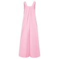 thumbnail image 5 of Ticikt Girls Overalls Kids Casual Sleeveless Wide Leg Jumpsuit Loose Rompers with Pockets, 5 of 5