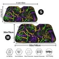 thumbnail image 3 of Daiia Neon Mardi Gras Windshield Sun Shade for Car SUV Truck (Medium ), Car Sun Shade Windshield, Car Shades for Front Windows, Sunshade for Car Windshield, 3 of 7