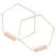 thumbnail image 4 of unbranded 2Jgo Metálicos Dorados Con Base De Madera Para Centros De Y Guirnaldas DIY, 4 of 8