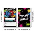 thumbnail image 2 of 6-7 Year Old Graffiti Themed Birthday Invitations "I Was 6 Now I Am 7" Design, Fun Party Supplies for Boys Girls Birthday Celebration and Event Layout, 2 of 6