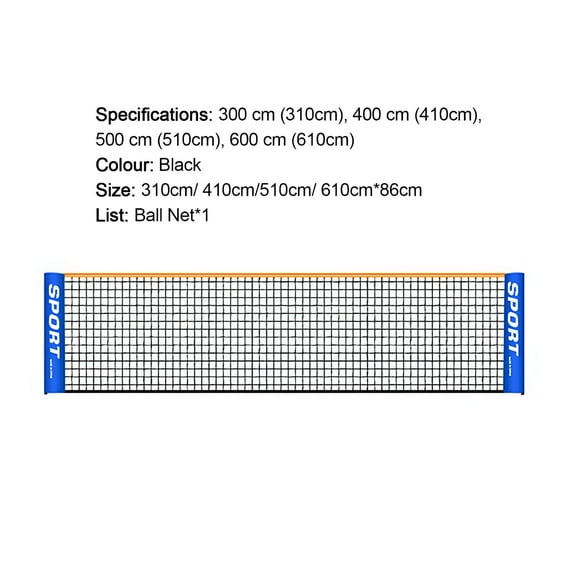 BESTSKY Portable Badminton Pickleball Net, Black,