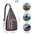 thumbnail image 2 of Llama Print Sling Backpack - Adorable Cartoon Alpaca Design Shoulder Bag, Fashionable Anti-Theft Pack for Commuters, 2 of 4