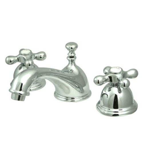 Kingston Brass Robinet de Lavabo à Deux Poignées 8 Pouces à 16 Pouces avec Bonde en Laiton
