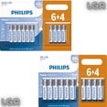 thumbnail image 2 of Pila alcalina Philips C/10 unidades (AA pequeña - Stick AAA) Deng Xun unisex, 2 of 2