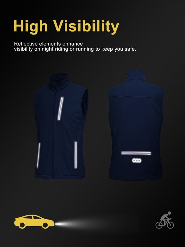 Off Road Ventures Mens Golf Vest Lightweight Waterproof Sleeveless Softshell Running Vest for Outerwear Fishing
