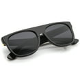 thumbnail image 5 of zeroUV - Modern Super Flat-Top Wide Temple Horn Rimmed Sunglasses 55mm - 55mm, 5 of 5