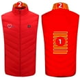 thumbnail image 2 of guisaled Heated Vest, Men Winter Lightweight Warm Heated Vests Full Zip Stand Collar Soft Shell Heating Jackets Outdoor Hunting Vest, 2 of 4