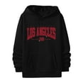 thumbnail image 5 of Siilsaa Hoodies for Men & Women, Long-Sleeve Oversize Pullover Stylish Solid Color Streetwear Black,2XL, 5 of 5