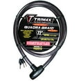 thumbnail image 1 of Trimax Trimaflex Integrated Keyed Cable Lock 6 L X 20Mm TQ2072, Card Packaging , Black, 1 of 3
