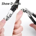 thumbnail image 5 of 180° Wide Jaw Thick Nail Clipper with Straight & Angled Blades-6mm Opening, Long Handle, Anti-Splash, Easy to Clean for Seniors and Hard Nails, 5 of 9