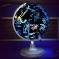 thumbnail image 2 of 8 Inch Illuminated World Globe 2-in-1 LED Earth Globe Constellation Globe for Educational Geographic Learning Home Office Decor, 2 of 4