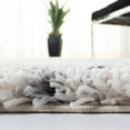 thumbnail image 5 of SAFAVIEH Fontana Darion Damask Shag Runner Rug, Grey/Ivory, 2'3" x 6', 5 of 8
