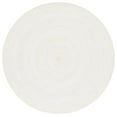 thumbnail image 2 of SAFAVIEH Braided Lyla Solid Polyester Reversible Area Rug, Ivory/Yellow, 5' x 5' Round, 2 of 11