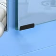 thumbnail image 4 of BESTYASH 6 Pcs Clips de Miroir en Acier Inoxydable Noir Support Mural Robuste avec Tampons en Caoutchouc, 4 of 7