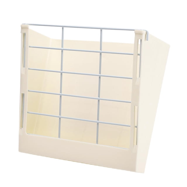 jesticaly Rabbit Bunny Hay Feeder Cage Hay Manger Premium 8.8x8.1x3.5inch Pink Rack White 22.3x20.5x9cm