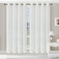 thumbnail image 5 of Lattice Two Panels Sheer Curtains, 42" x 96", White by Blue Nile Mills, 5 of 6