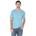 thumbnail image 1 of Camiseta Lucky Brand Venice Burnout de Cuello V para Hombre Azul, 1 of 7