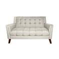 thumbnail image 2 of Noble House Laiah Mid Century Modern Fabric Tufted Loveseat, Beige, 2 of 7