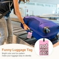 thumbnail image 4 of Luggage Tag (Not Your Bag), Funny Travel Baggage Bag Tag Suitcase Identifier Label for Women Men Pink, 4 of 6