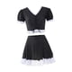 thumbnail image 3 of Traje de baño de mujer, conjunto de bikini ligero para natación de verano, vacaciones, deportes acuáticos L, 3 of 9