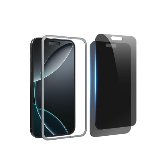 Gigikiss Compatible Con Iphone 16/Iphone 15 Protector De Pantalla De Privacidad De 6,1 Pulgadas, Antiespía, Antiluz Azul, Protector De Pantalla De Vidrio Templado Hd, Fácil Instalación, Compatible Con